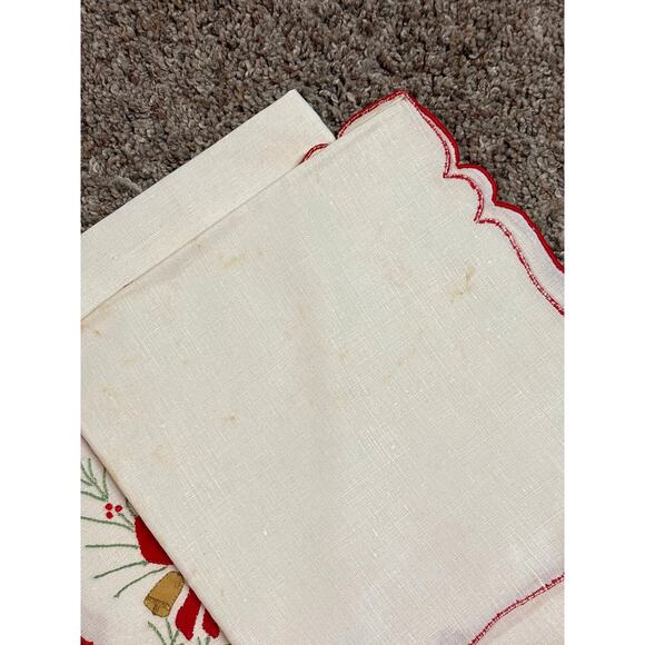 Holiday Fifth Avenue B. ALTMAN & CO. New York 4 Vintage Linen Napkins NOS - Picture 6 of 12